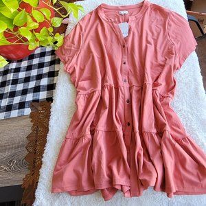 Wonderly button down julianna crepe top in size 4X